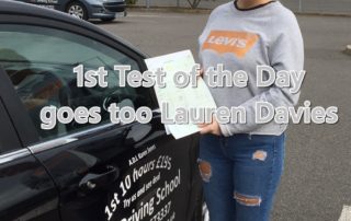 1st Test Pass of the Day