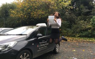 Congratulations to Abigail passing her test