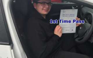 Congratulations to  David Crivina  who Passed his Driving Test in Telford on 24th February