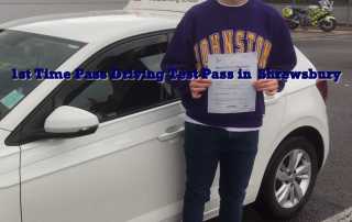 Congratulations to Ed Mason who passed his driving test 1st time