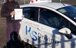 Congratulations!! to Zak Wilson who passed his test FIRST TIME