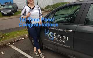 Liz passed her