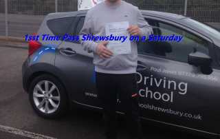 1st Time Pass in Shrewsbury on a Saturday