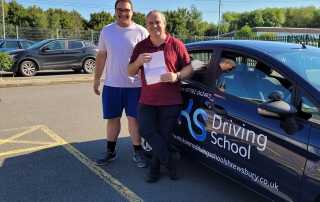 Vasey passing his Part 3 test of Instructional ability in Shrewsbury today, showed real tenacity and hard work.