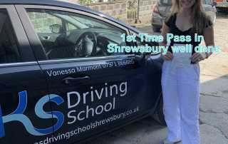 Well done Amy Jones on Passing your Driving Test 1st