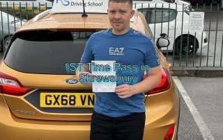 1st Time Pass in Shrewsbury 2nd October