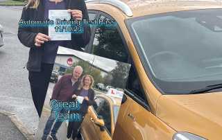 Driving Test Pass in Shreswbury in Automatic 12/10/2023