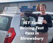 Driving Test Pass for Jack in Shrewsbury