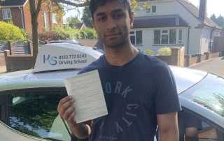 Osama Passed his Driving Test In Shrewsbury