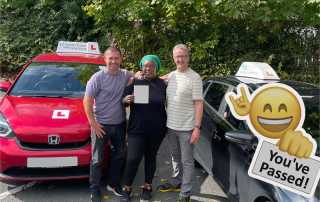 Team work and a Great Driving Test Pass