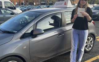 Congratulations to Pippa for passing her driving test today in Newtown🚗