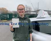 Driving Test Pass 1st Time with Vannessa at K S Driving School Shrewsbury